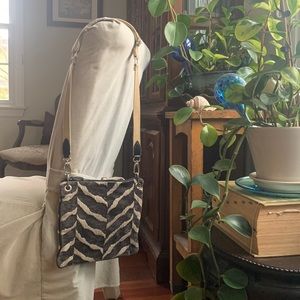 Abstract animal print crossbody bag